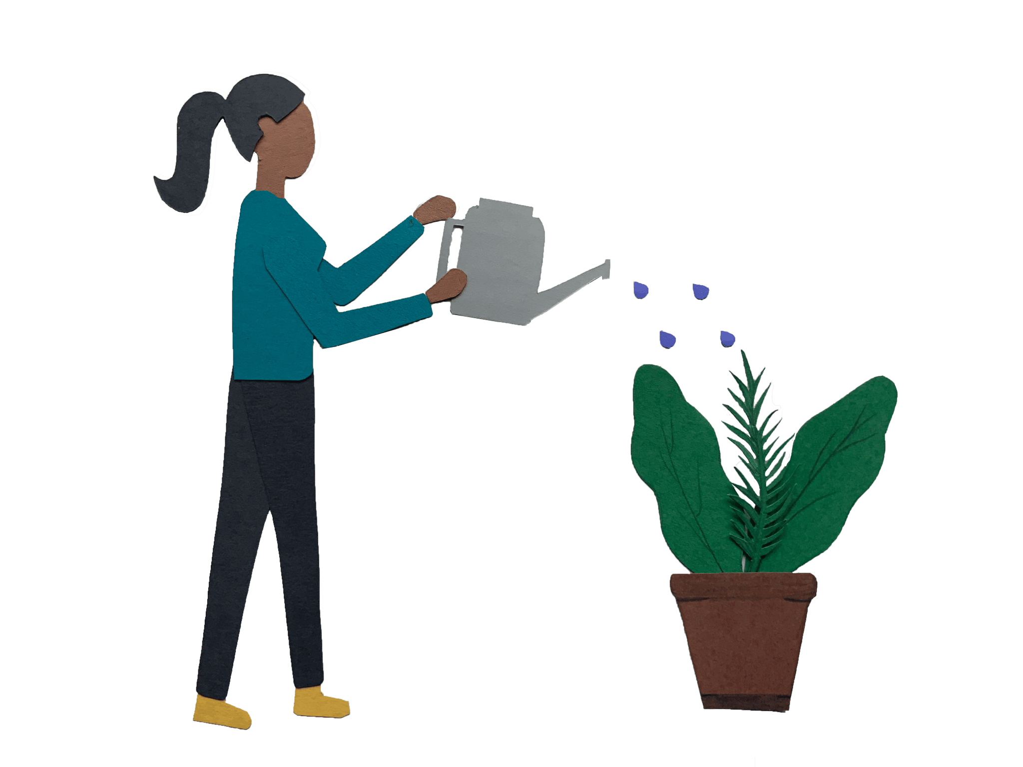 girl with watering can grow your social media