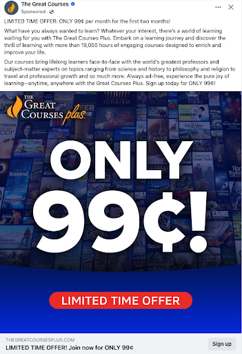 Creative design for social advertising