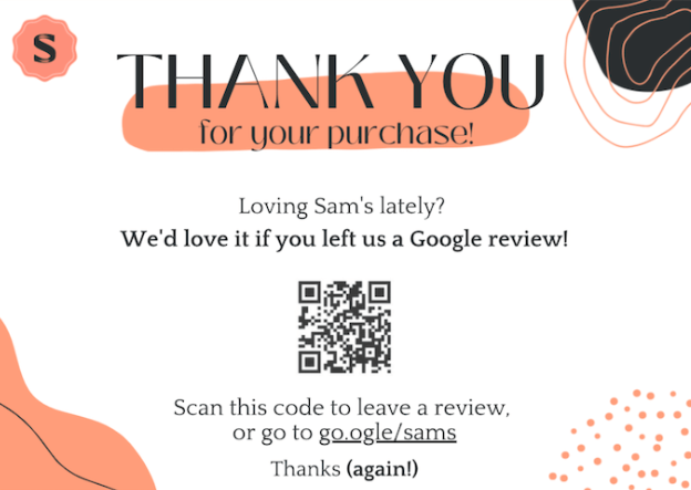 How to request Google Reviews from customers.