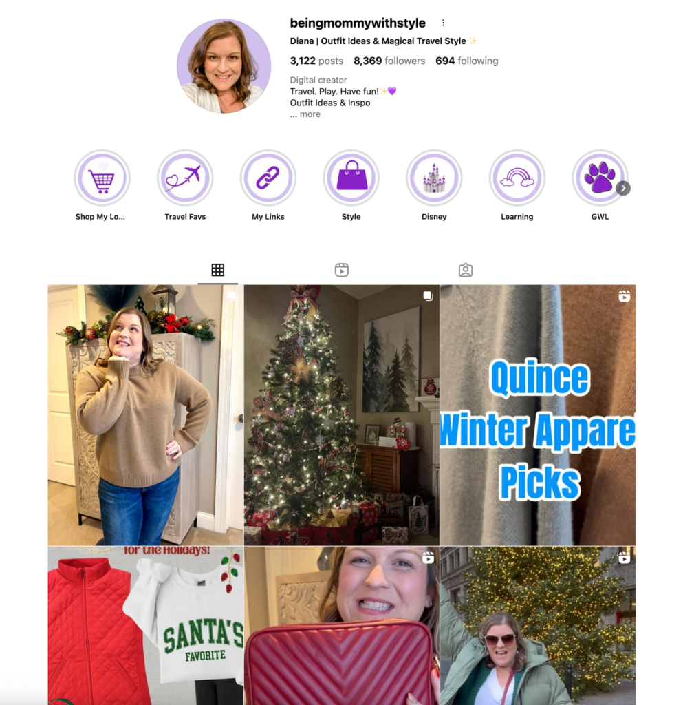 Nano influencer Being Mommy with Style