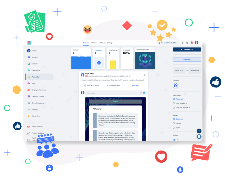feature page header_ai review response