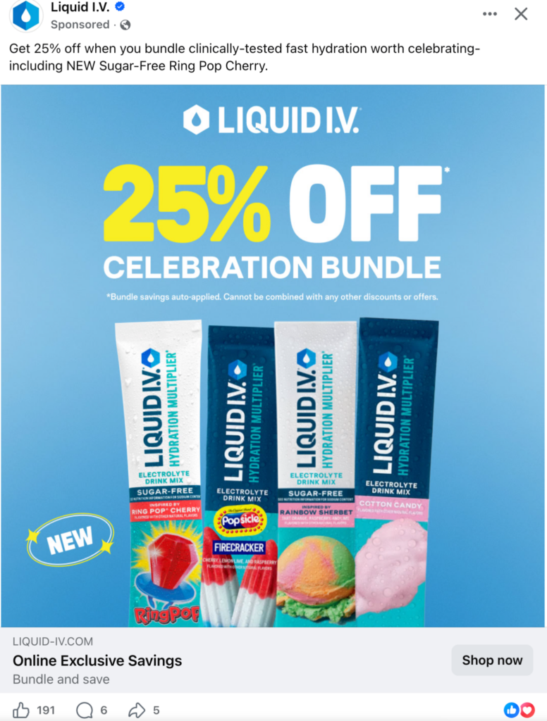 Example of a Facebook Ad