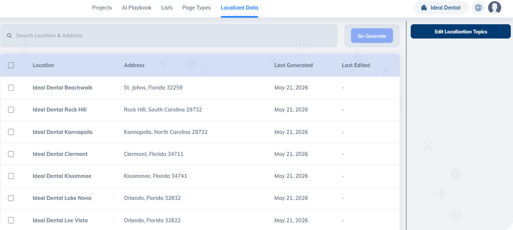 ralllio location data feature